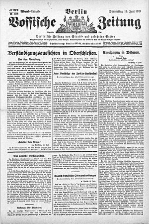 Vossische Zeitung vom 16.06.1921