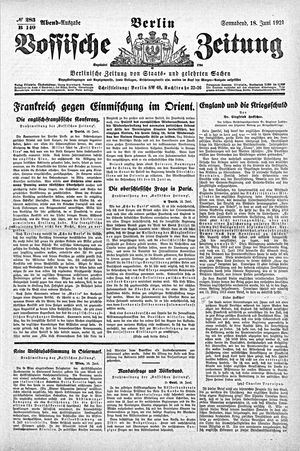 Vossische Zeitung vom 18.06.1921