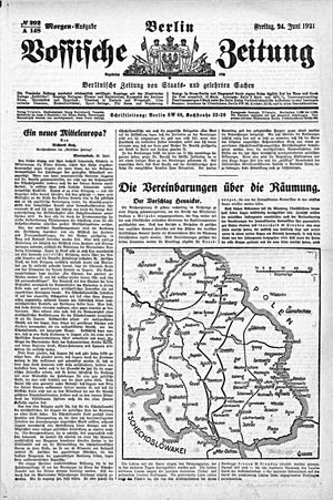Vossische Zeitung vom 24.06.1921