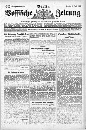Vossische Zeitung vom 08.07.1921