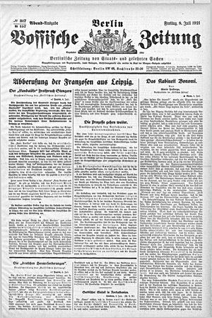 Vossische Zeitung vom 08.07.1921