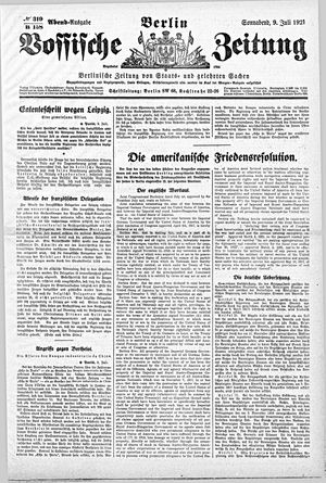 Vossische Zeitung vom 09.07.1921