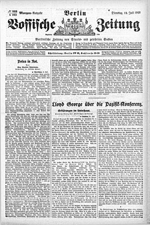 Vossische Zeitung vom 12.07.1921