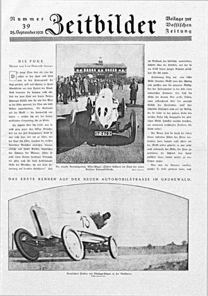 Vossische Zeitung vom 25.09.1921