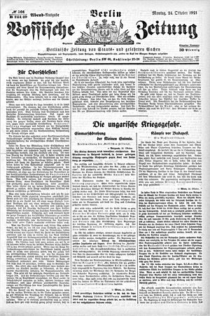 Vossische Zeitung vom 24.10.1921