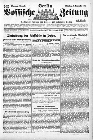 Vossische Zeitung vom 08.11.1921