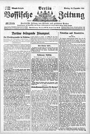 Vossische Zeitung vom 12.12.1921