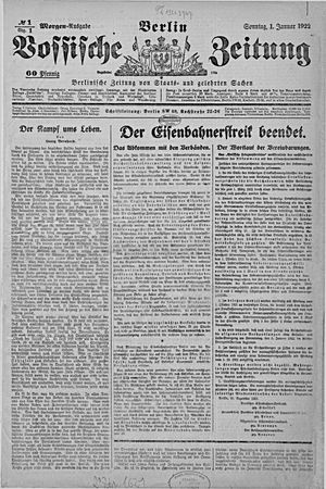 Vossische Zeitung vom 01.01.1922