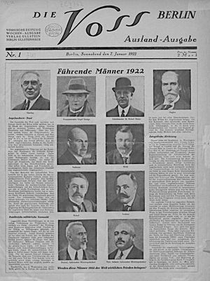 Vossische Zeitung vom 07.01.1922