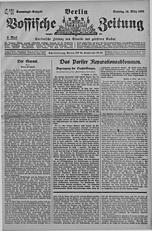 Vossische Zeitung on Mar 12, 1922