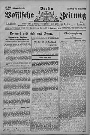 Vossische Zeitung on Mar 14, 1922