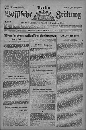 Vossische Zeitung vom 21.03.1922