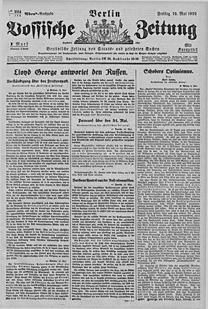 Vossische Zeitung vom 12.05.1922