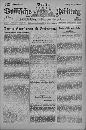 Vossische Zeitung vom 24.07.1922