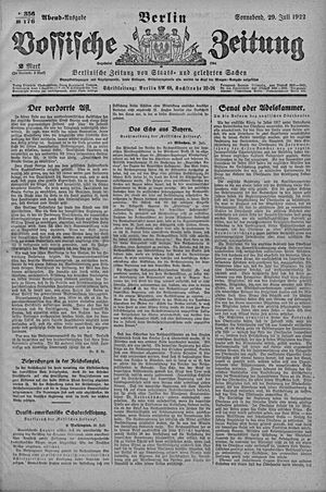 Vossische Zeitung vom 29.07.1922