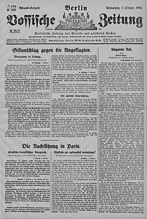 Vossische Zeitung vom 07.10.1922