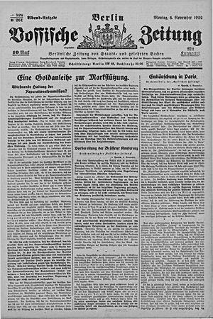 Vossische Zeitung vom 06.11.1922