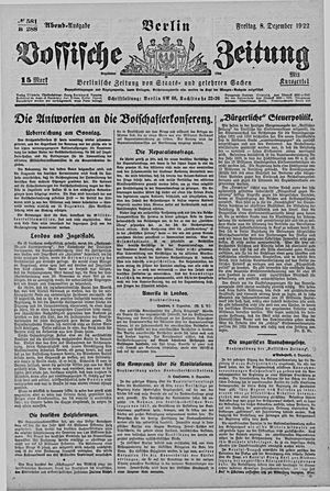 Vossische Zeitung vom 08.12.1922