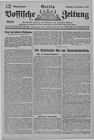 Vossische Zeitung vom 12.12.1922
