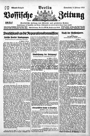 Vossische Zeitung vom 03.02.1923