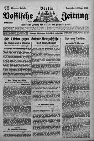 Vossische Zeitung vom 08.02.1923