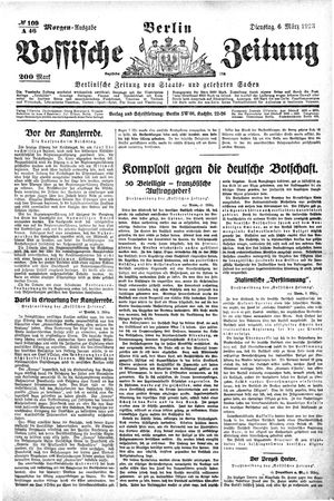 Vossische Zeitung vom 06.03.1923