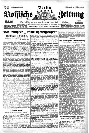 Vossische Zeitung on Mar 14, 1923