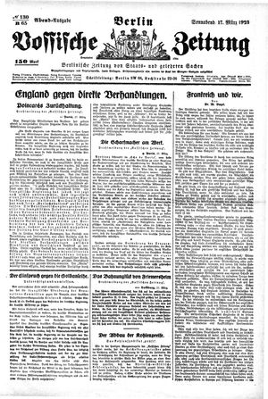 Vossische Zeitung vom 17.03.1923