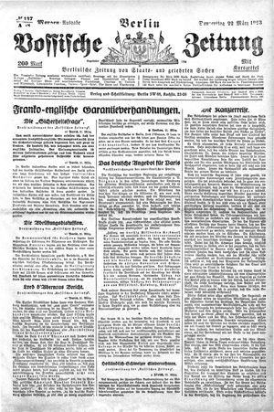 Vossische Zeitung vom 22.03.1923