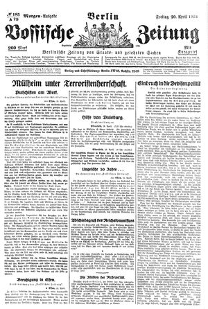 Vossische Zeitung vom 20.04.1923