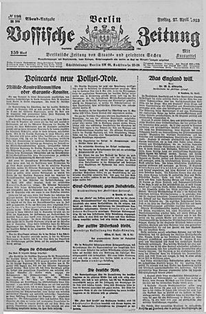Vossische Zeitung vom 27.04.1923