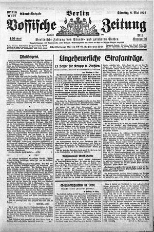 Vossische Zeitung vom 08.05.1923