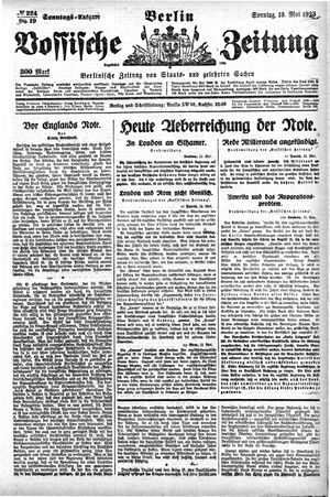 Vossische Zeitung vom 13.05.1923