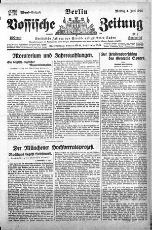 Vossische Zeitung vom 04.06.1923