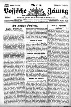 Vossische Zeitung vom 06.06.1923