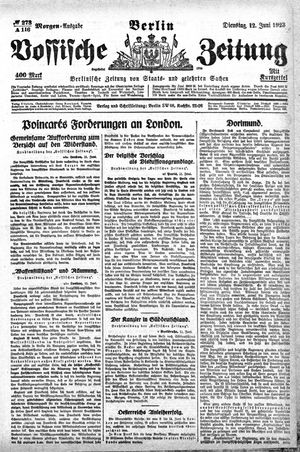 Vossische Zeitung vom 12.06.1923