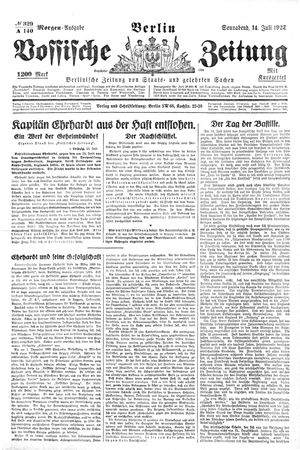 Vossische Zeitung vom 14.07.1923