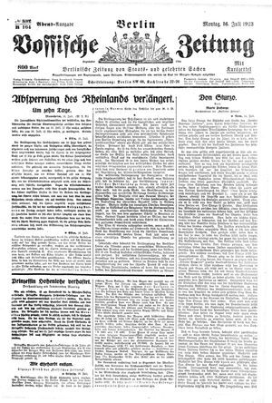 Vossische Zeitung vom 16.07.1923