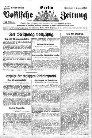 Vossische Zeitung vom 08.12.1923
