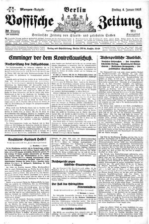 Vossische Zeitung vom 04.01.1924