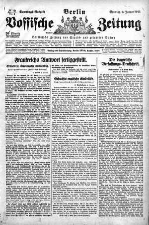 Vossische Zeitung on Jan 6, 1924