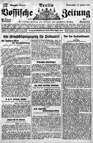 Vossische Zeitung vom 17.01.1924