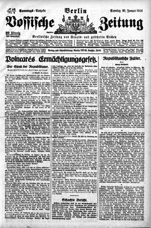 Vossische Zeitung vom 27.01.1924