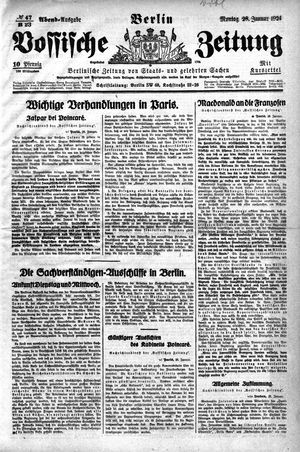 Vossische Zeitung on Jan 28, 1924
