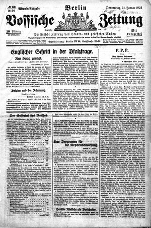 Vossische Zeitung on Jan 31, 1924