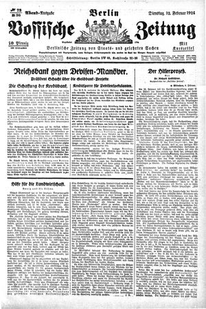 Vossische Zeitung on Feb 12, 1924