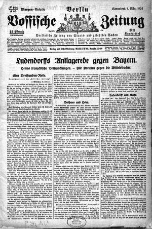 Vossische Zeitung vom 01.03.1924