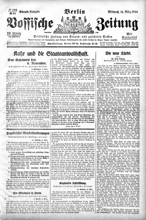 Vossische Zeitung vom 12.03.1924