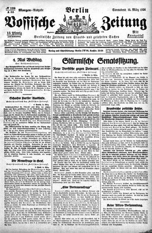 Vossische Zeitung vom 15.03.1924