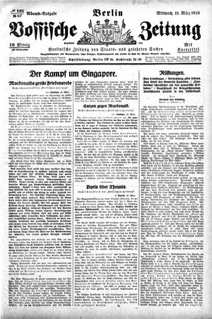 Vossische Zeitung vom 19.03.1924